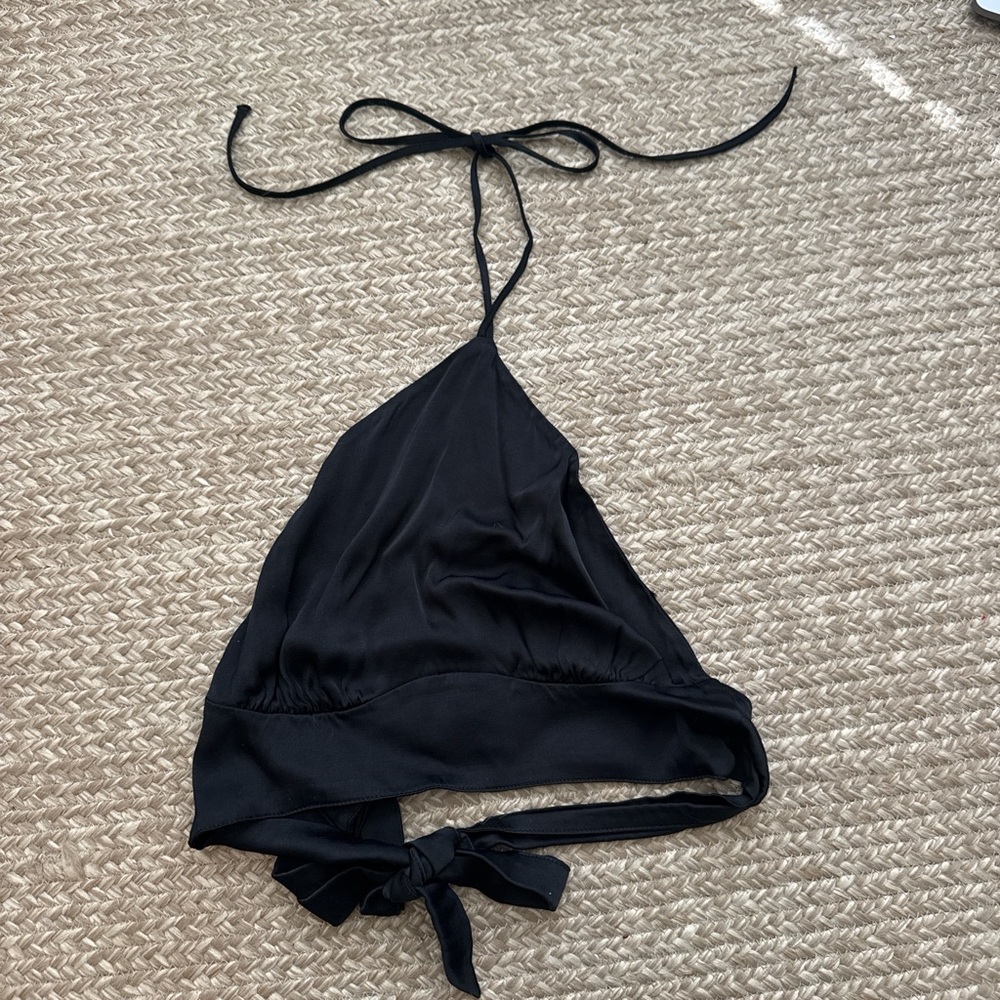 Chic Black Halter Top